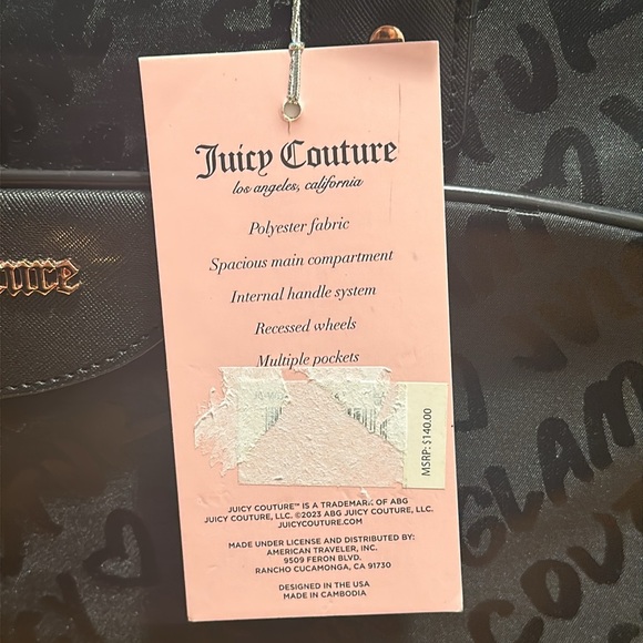 Juicy Couture carry on with wheels - Picture 3 of 9